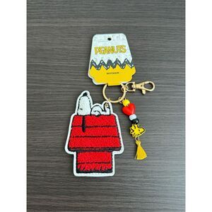 Peanuts Snoopy & Woodstock Doghouse Multi Charm Keychain